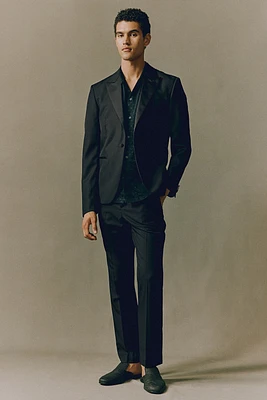 Slim Fit Single-breasted Tuxedo Jacket