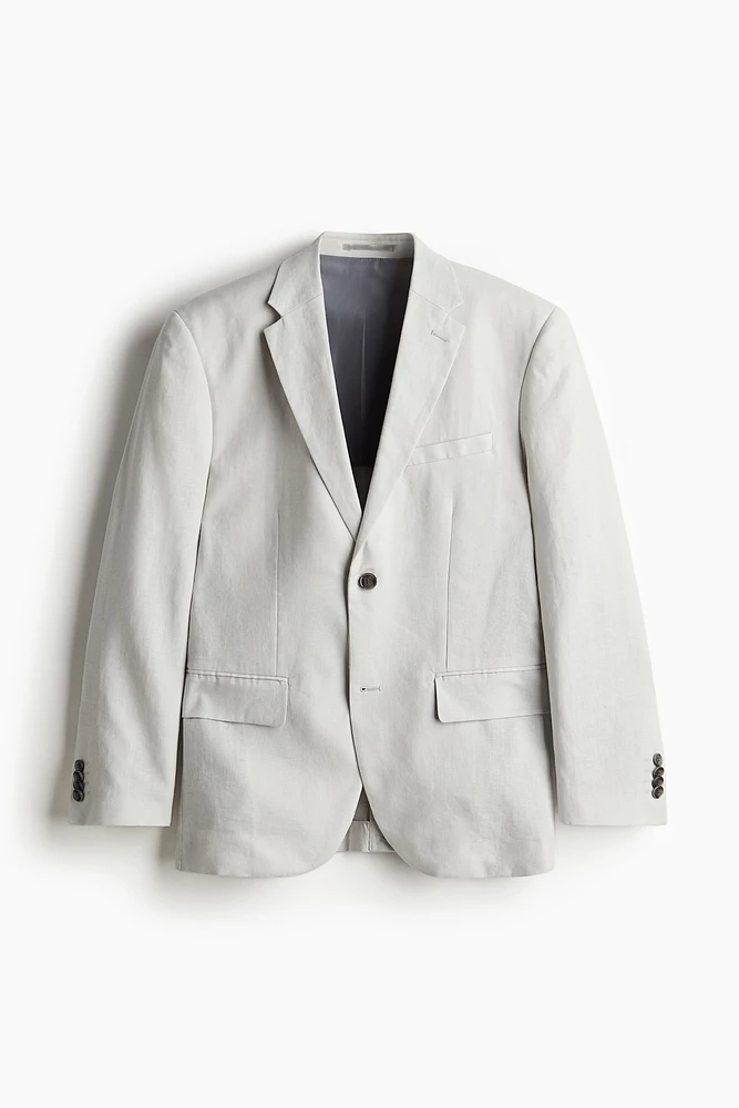 Slim Fit Linen Jacket