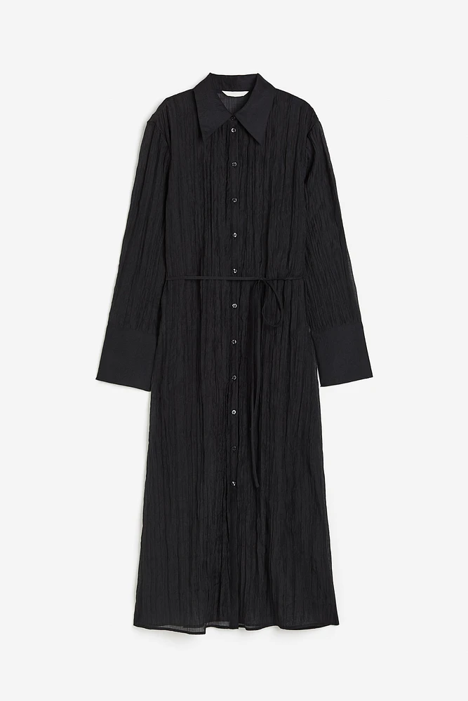 Tie-belt Shirt Dress