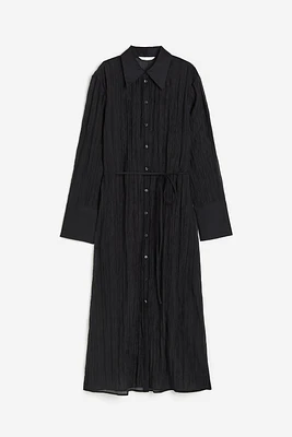 Tie-belt Shirt Dress