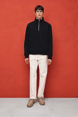 Regular Fit Half-Zip Sweatshirt