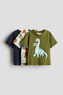 3-pack Printed T-shirts