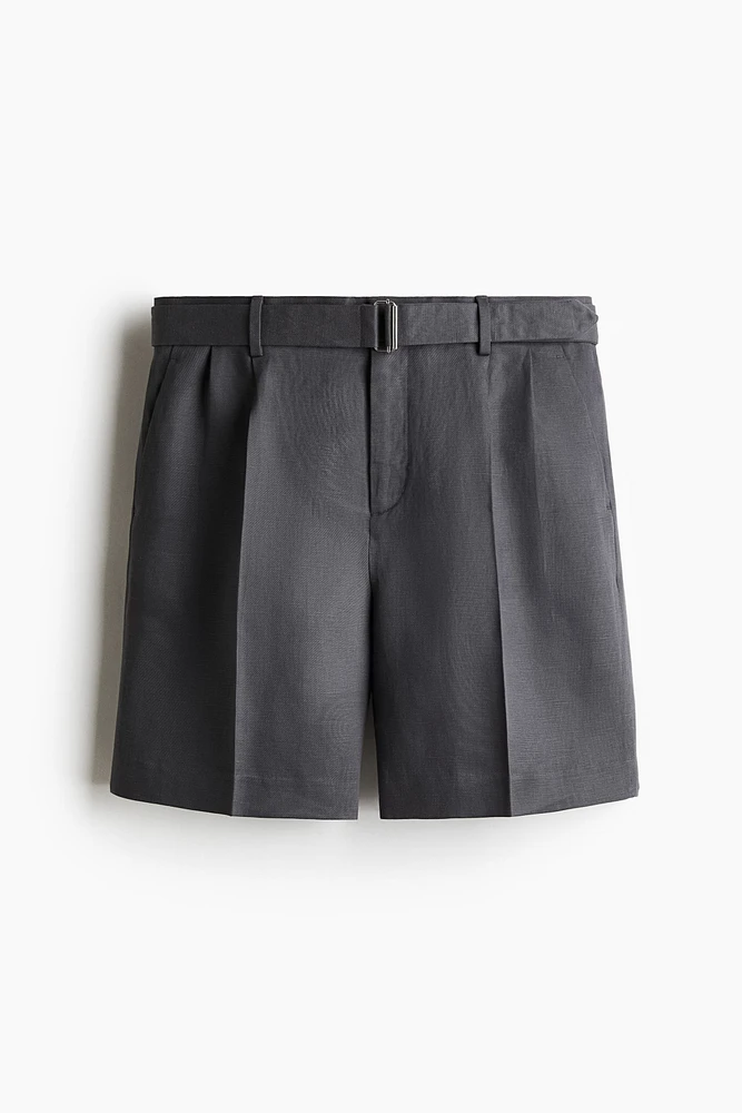 Relaxed-Fit Tailored Lyocell-Blend Shorts
