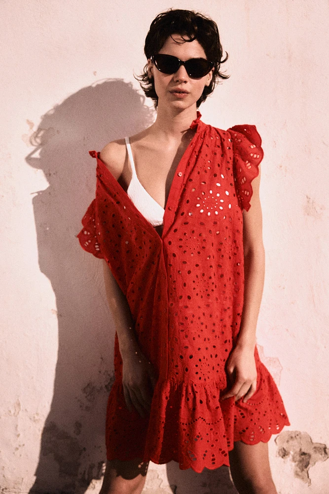 Eyelet Embroidery Dress