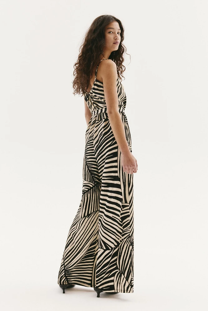 Tie-Belt Jumpsuit