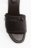 Braided Sandals with Heel