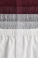 5-pack Woven Cotton Boxer Shorts