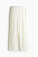 Textured Pull-On Pants