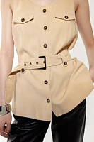 Belted Vest