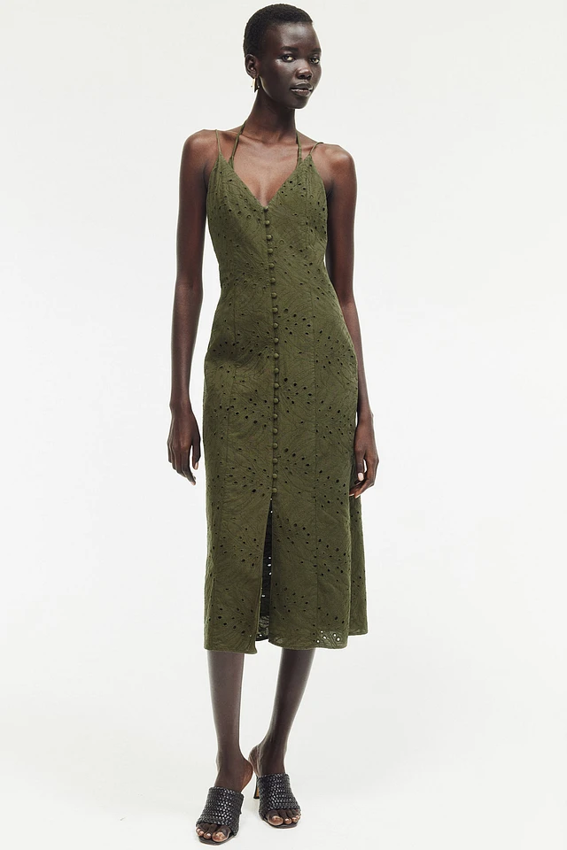H&M Button-front Eyelet Embroidery Dress at Hamilton Place in Chattanooga, TN H&M Button-front Eyelet Embroidery Dress at Hamilton Place in Chattanooga, TN