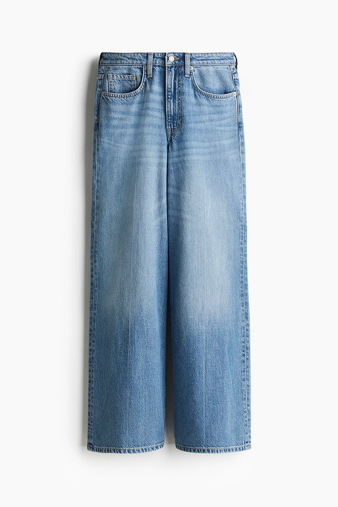 Jean ample très doux à taille haute