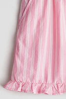 Ruffle-Trimmed Cotton Shorts