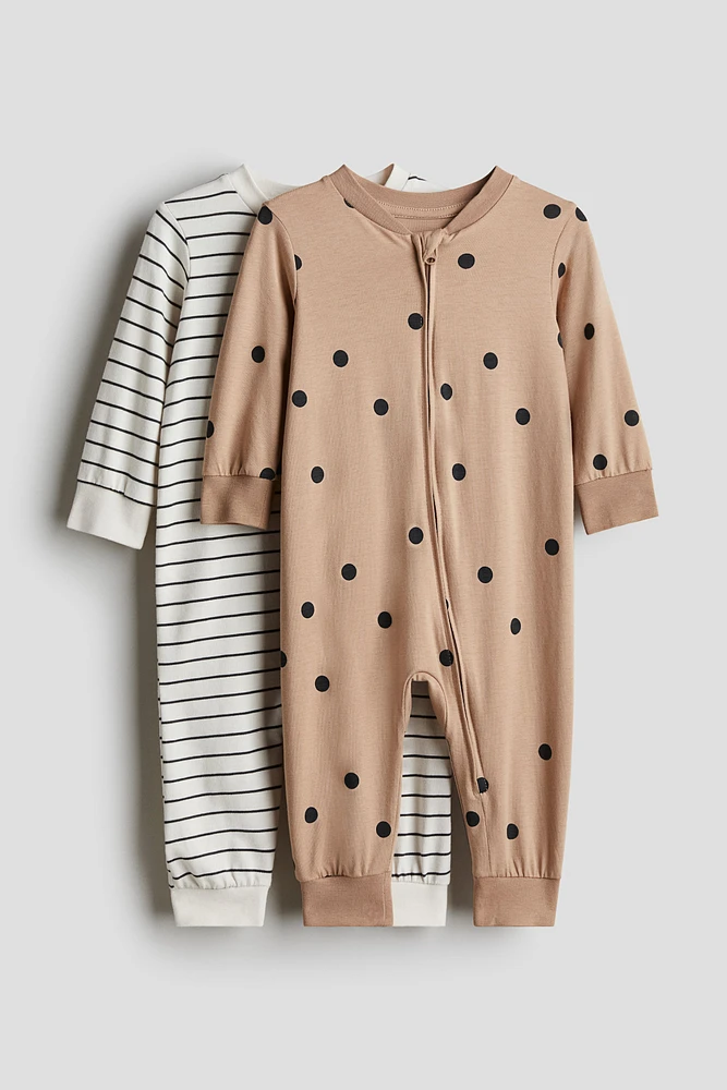 2-pack Cotton Pajama Jumpsuits