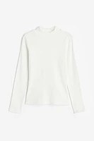 Cotton Mock Turtleneck Top
