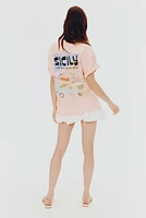 Oversized T-Shirt with Motif