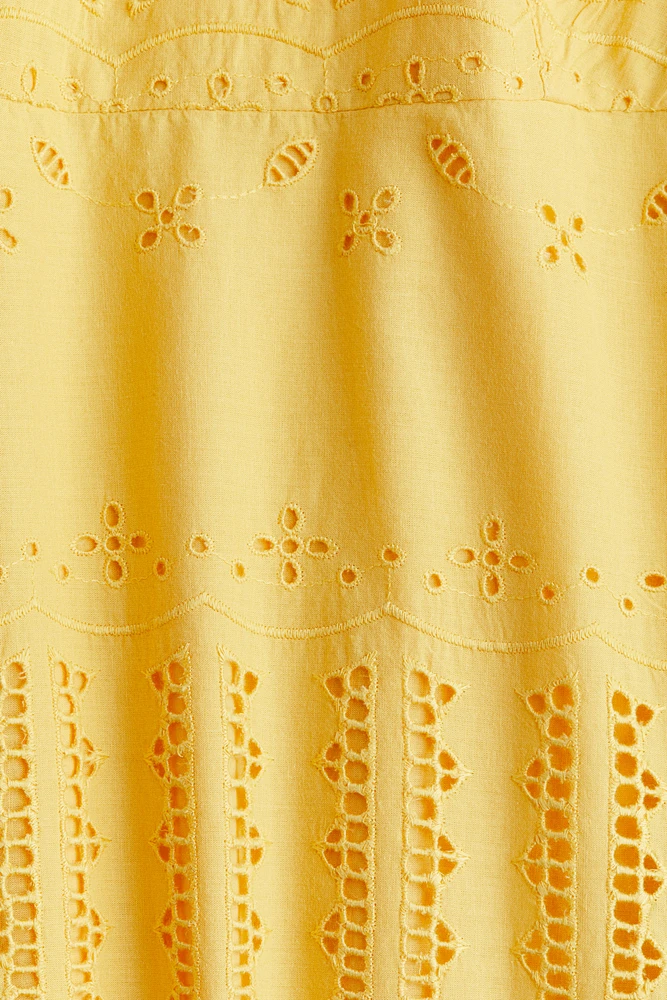 Eyelet-Embroidered Strappy Dress