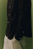 Chemise Coupe Classique en velours côtelé
