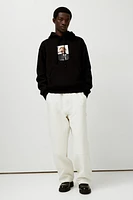 Loose Fit Printed Hoodie