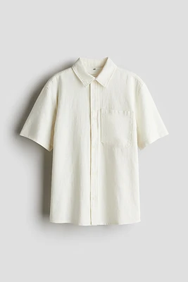 Chemise à manches courtes en coton