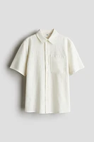 Short-sleeved Cotton Shirt