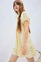 Puff-Sleeved Dress