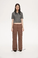 Wide-leg Cargo Pants