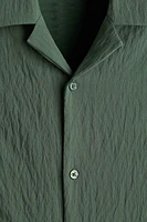 Loose-Fit Crinkled Resort Shirt