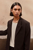 Relaxed-Fit Double-Breasted Blazer
