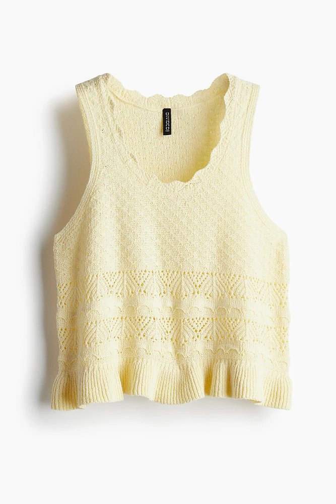 Camisole d'aspect fait au crochet
