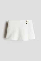Jupe-short texturée