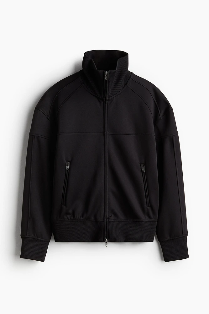 Track Jacket with High Collar