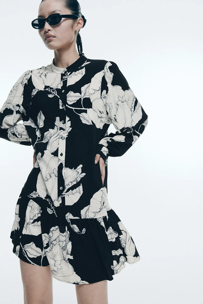 Patterned Viscose Dress