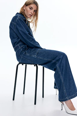 Denim Utility Jumpsuit