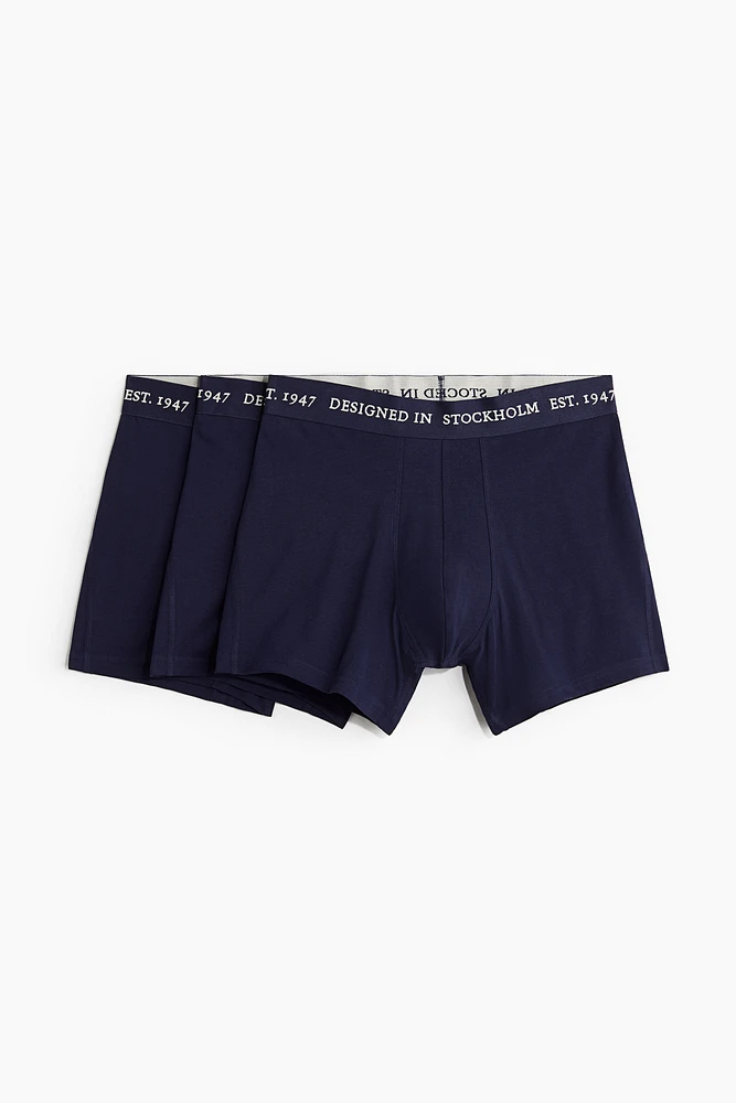 Lot de 3 caleçons boxeurs Lycra🅫 mi-longs