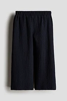 Crinkled Wide-leg Pants