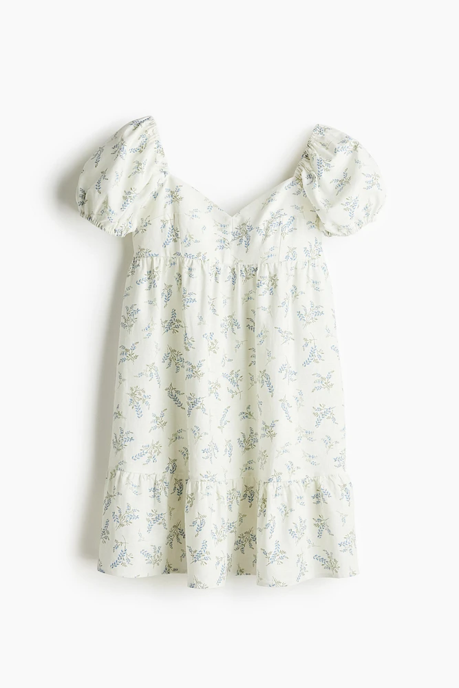 Robe à manches bouffantes