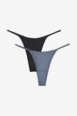 Pack de 2 cuecas Thong em cetim