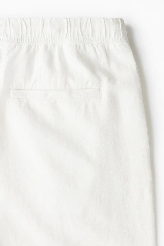 Relaxed-Fit Linen-Blend Shorts
