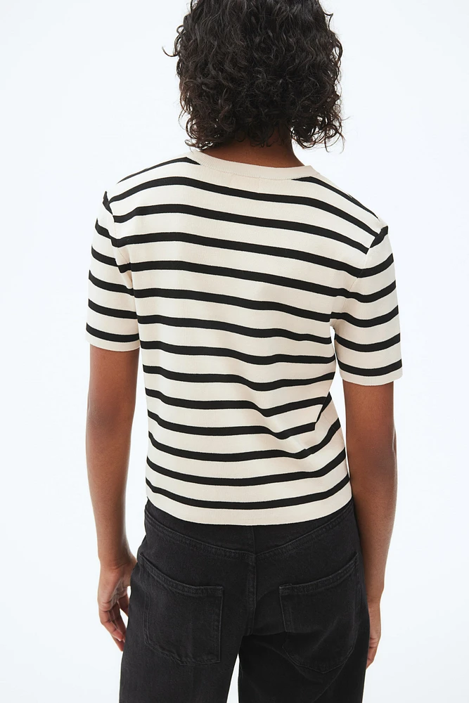 Fine-Knit T-Shirt