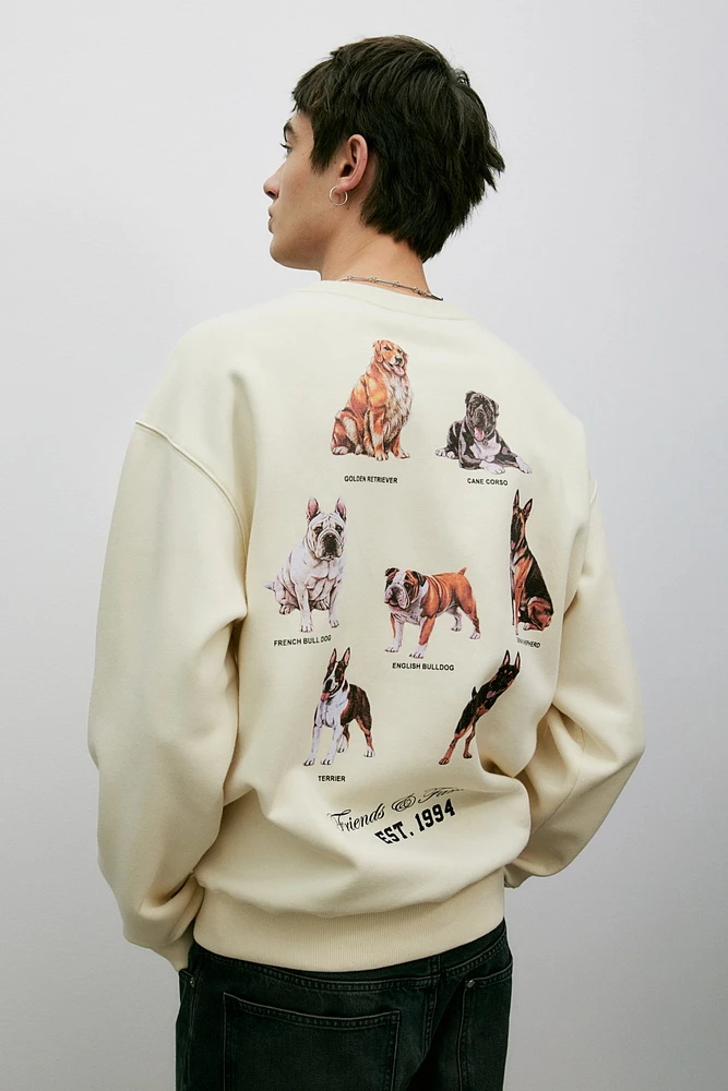 Loose Fit Printed Sweatshirt