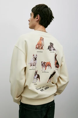 Loose Fit Printed Sweatshirt