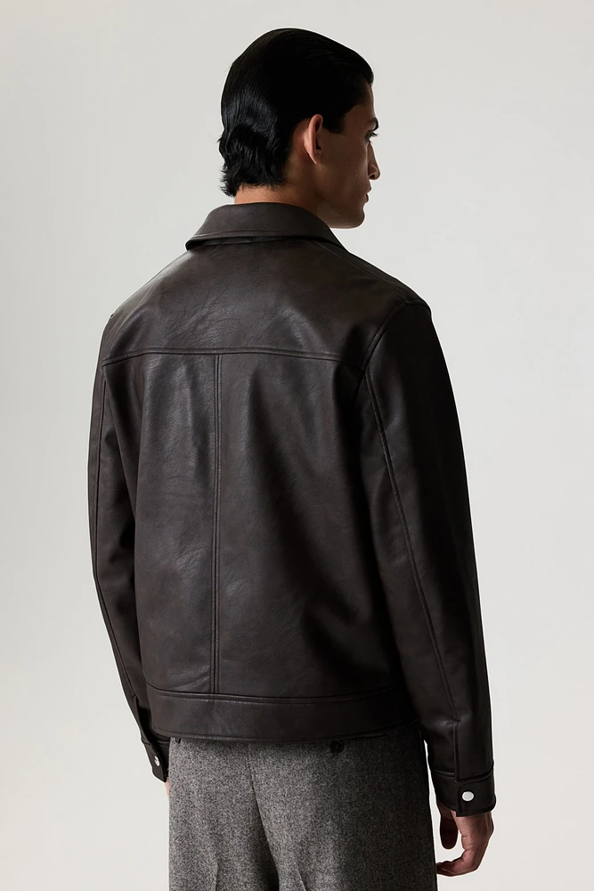 Regular Fit Coated Jacket