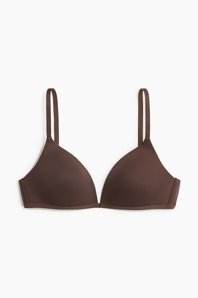 Padded Soft-Cup Microfiber Bra