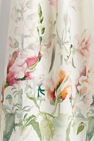 Printed Linen-blend Dress