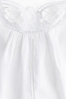 Linen tie-strap top