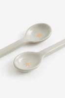 2-pack stoneware Teaspoons