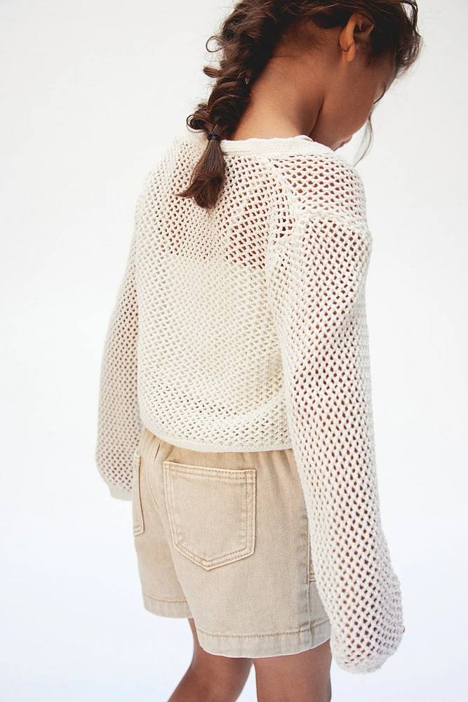 2-piece Knit Cardigan and Top Set