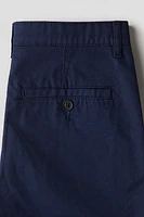 Short coutil en coton