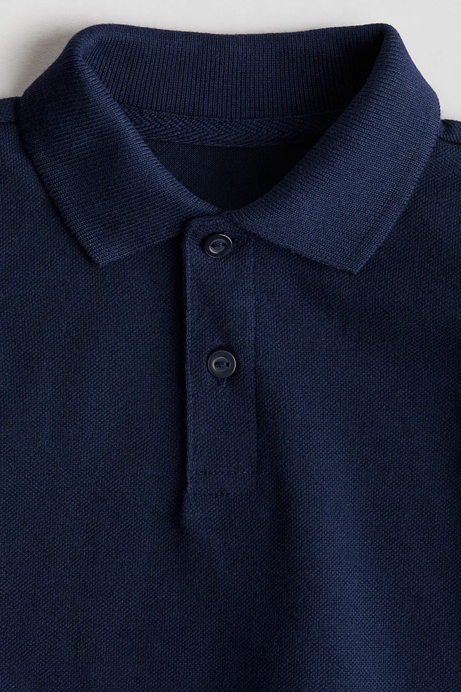 Polo en piqué de coton