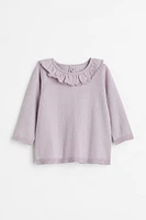 Ruffle-collared Sweater